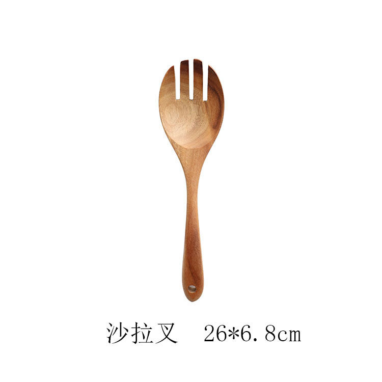 Natural Wood Cooking Utensil Set