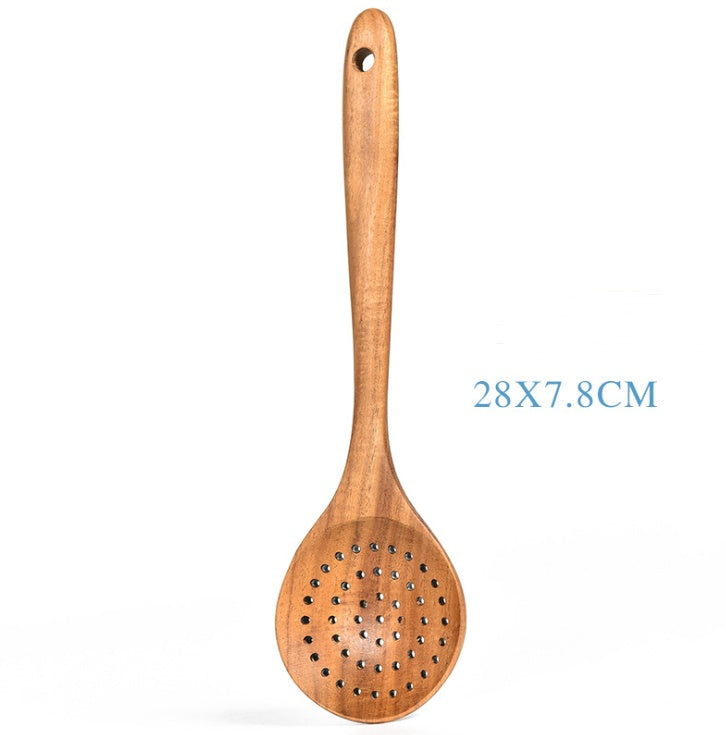 Natural Wood Cooking Utensil Set
