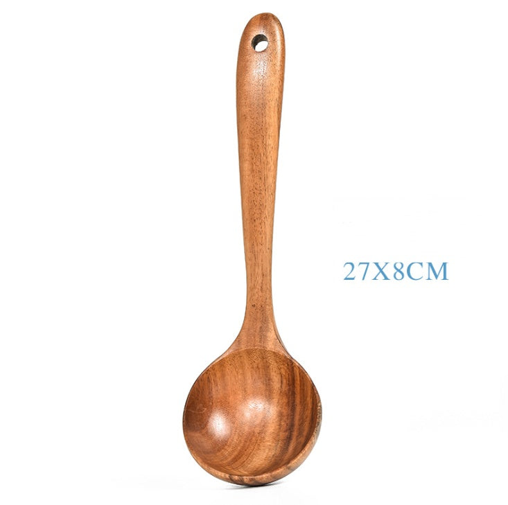 Natural Wood Cooking Utensil Set