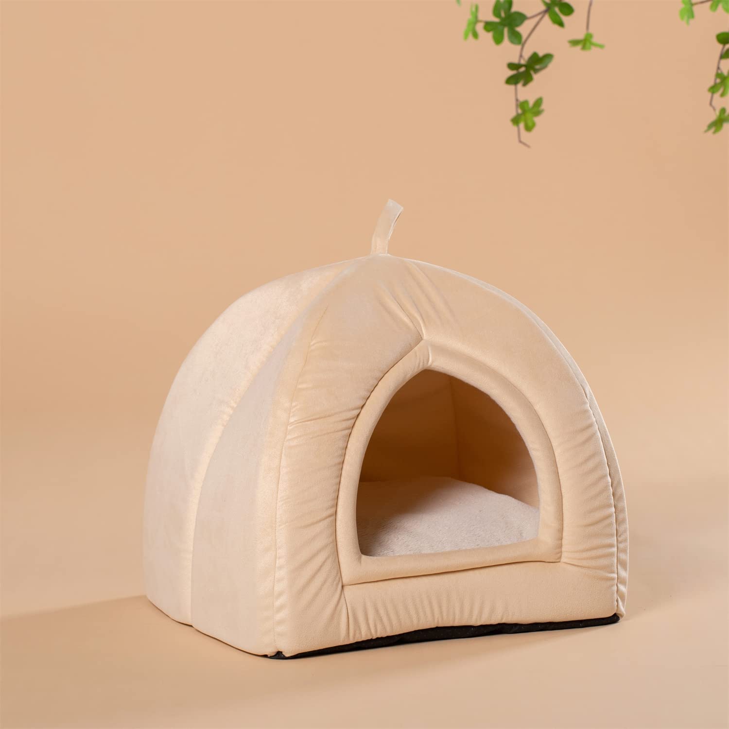 Cozy Indoor Pet Tent Bed with Removable Cushion