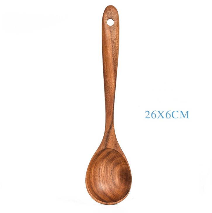 Natural Wood Cooking Utensil Set