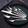 Embossed Stainless Steel Flatware Set