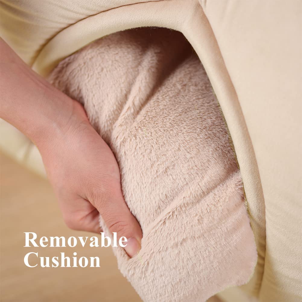 Cozy Indoor Pet Tent Bed with Removable Cushion