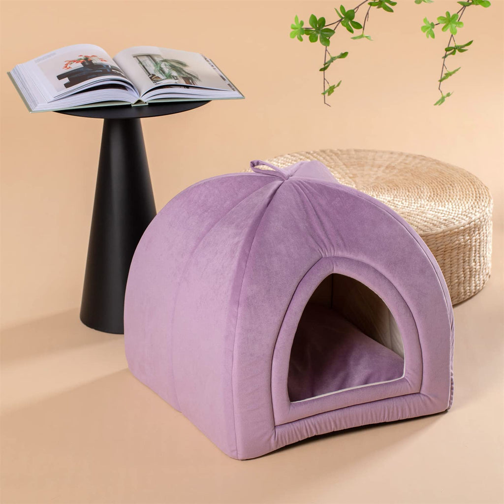 Cozy Indoor Pet Tent Bed with Removable Cushion