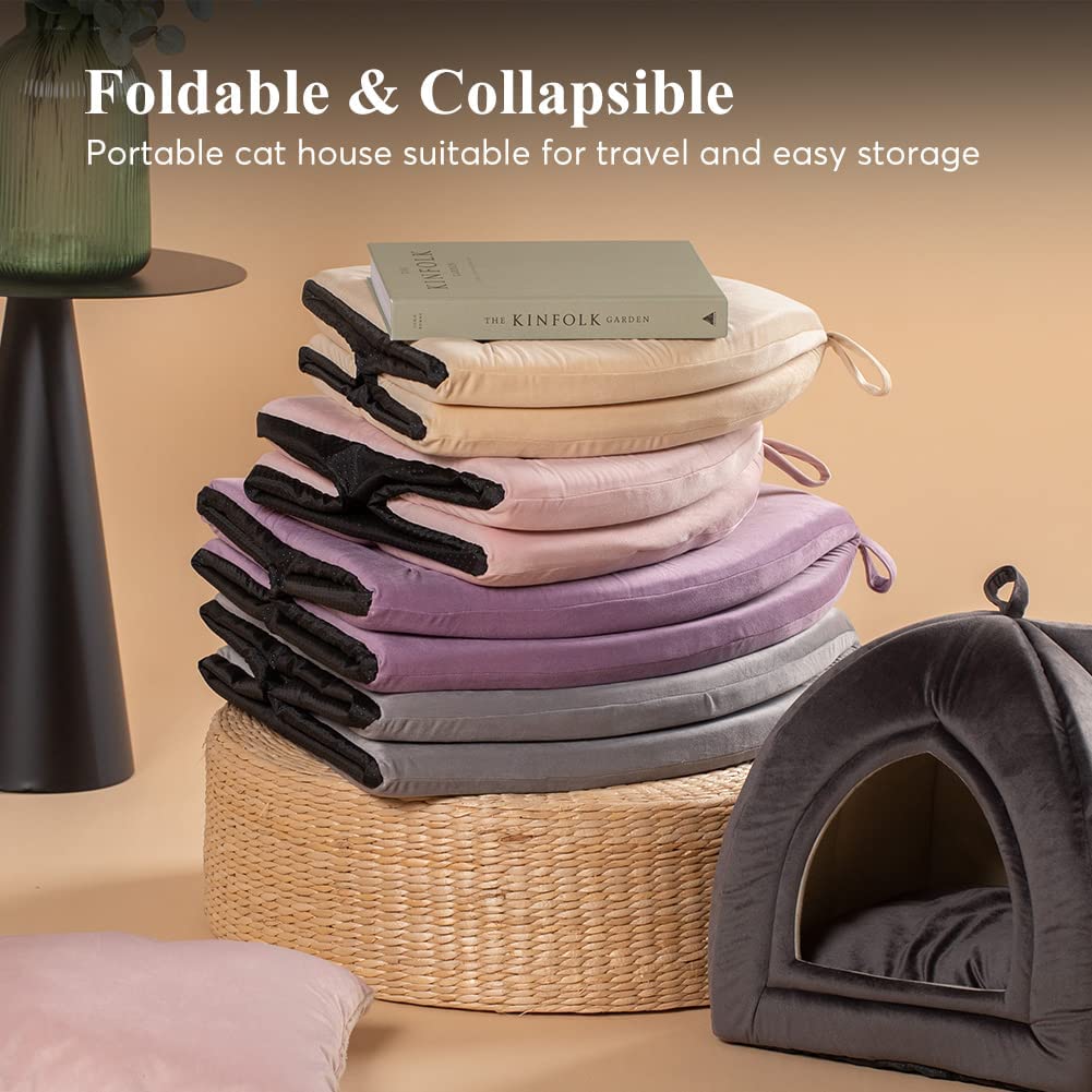 Cozy Indoor Pet Tent Bed with Removable Cushion
