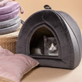 Cozy Indoor Pet Tent Bed with Removable Cushion