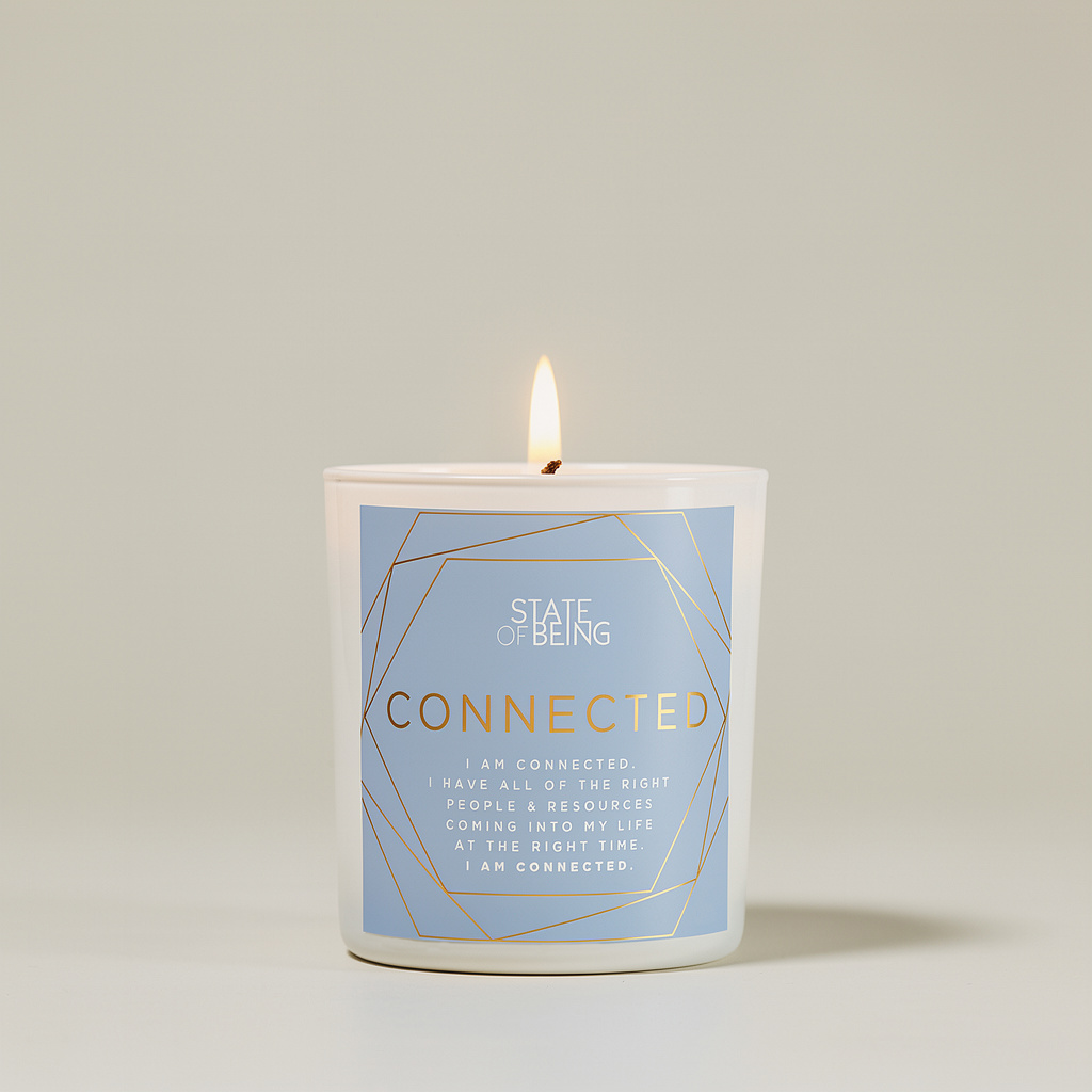 Connected Affirmation Candle — Yuzu, Honeysuckle & Vanilla