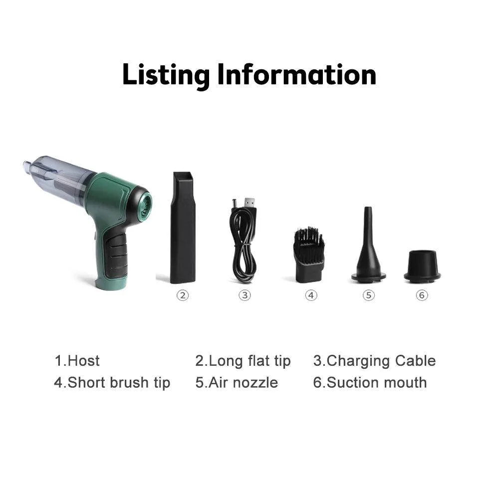 3-in-1 Cordless Handheld Vacuum, Air Blower & Inflator