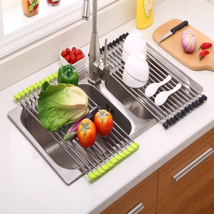 Roll-Up Over-the-Sink Drying Rack