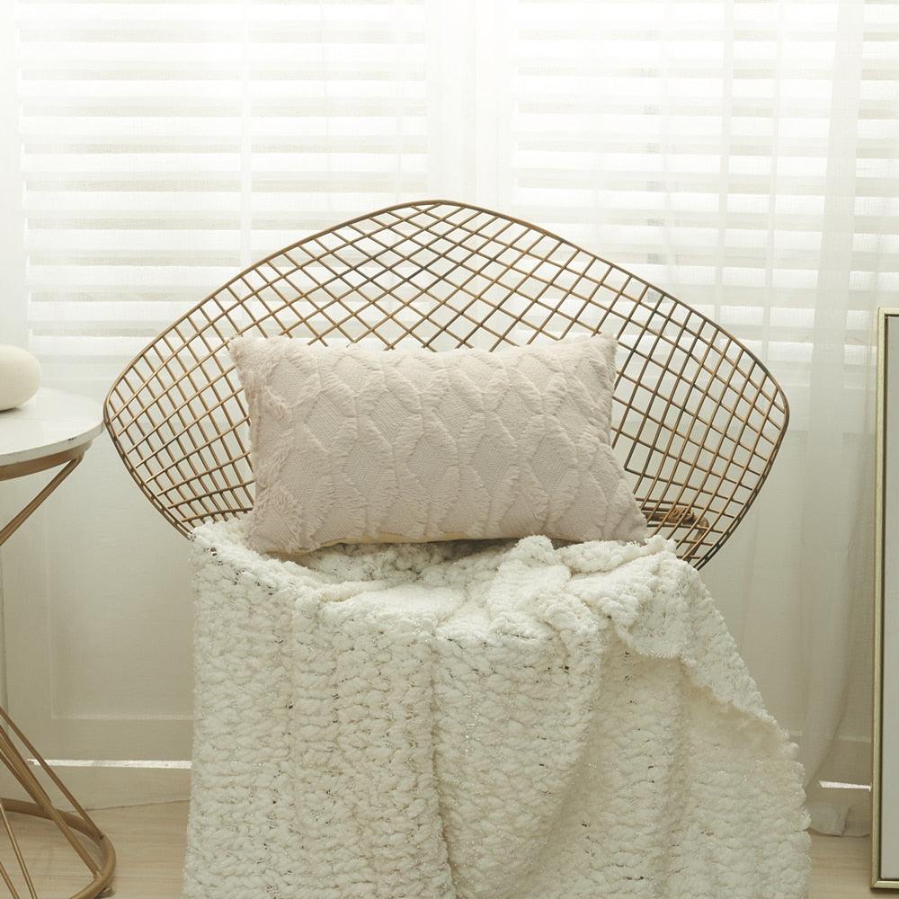 Plush Textured Accent Pillow Cover