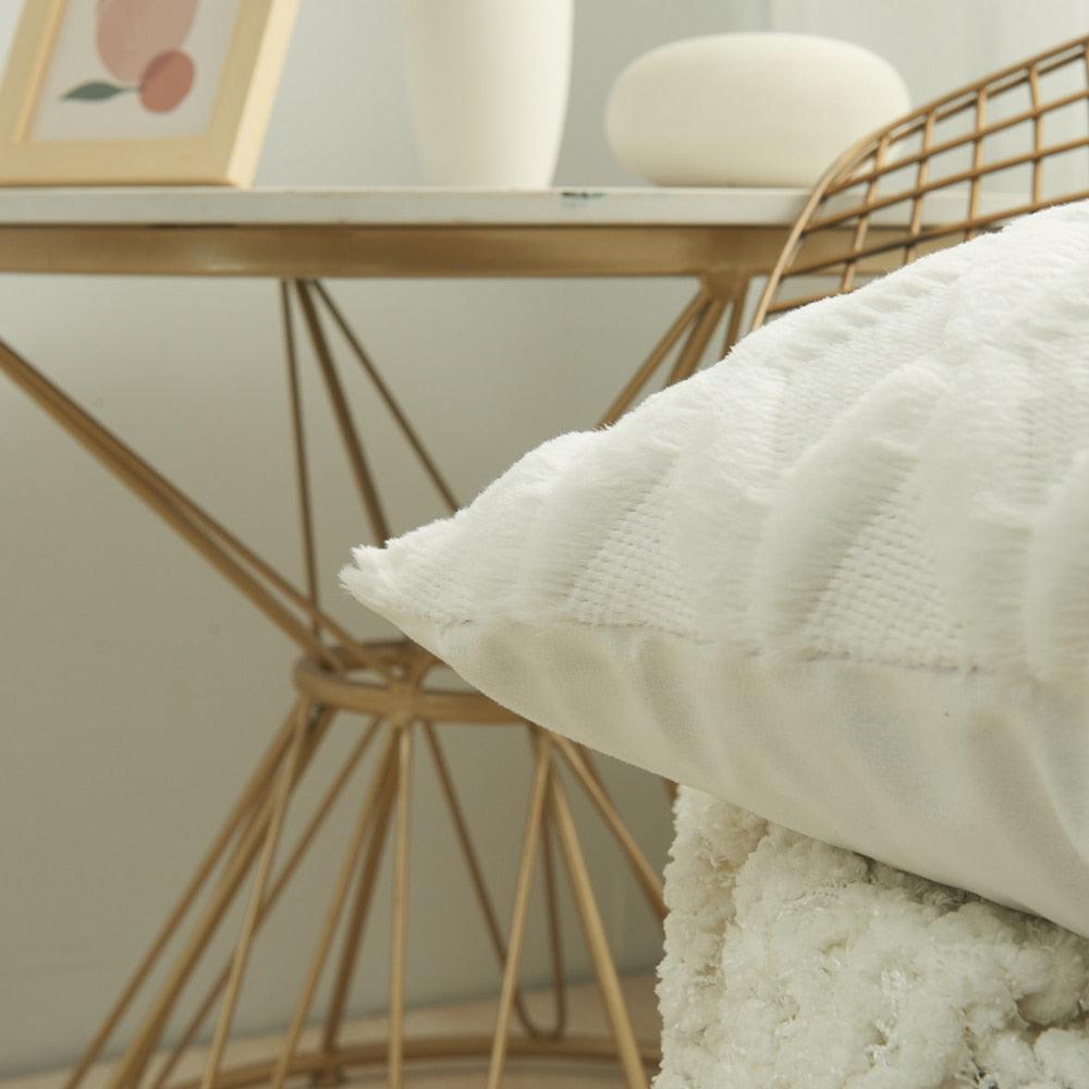 Plush Textured Accent Pillow Cover