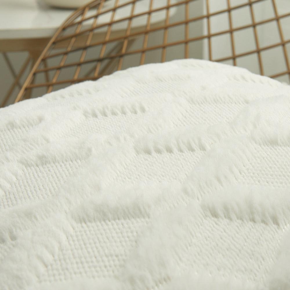 Plush Textured Accent Pillow Cover