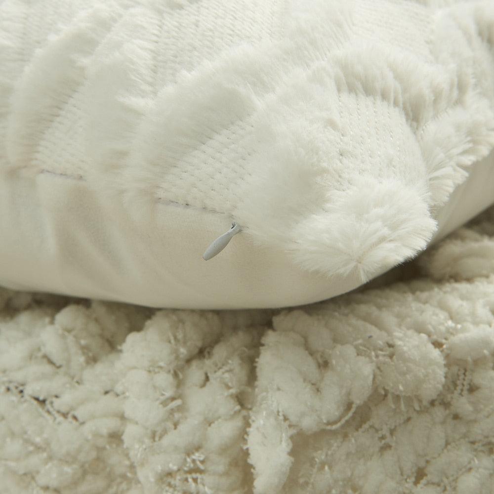 Plush Textured Accent Pillow Cover