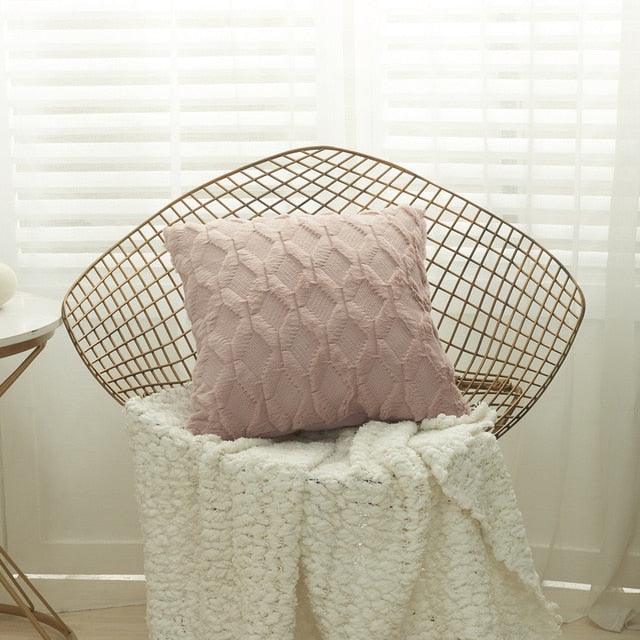 Plush Textured Accent Pillow Cover