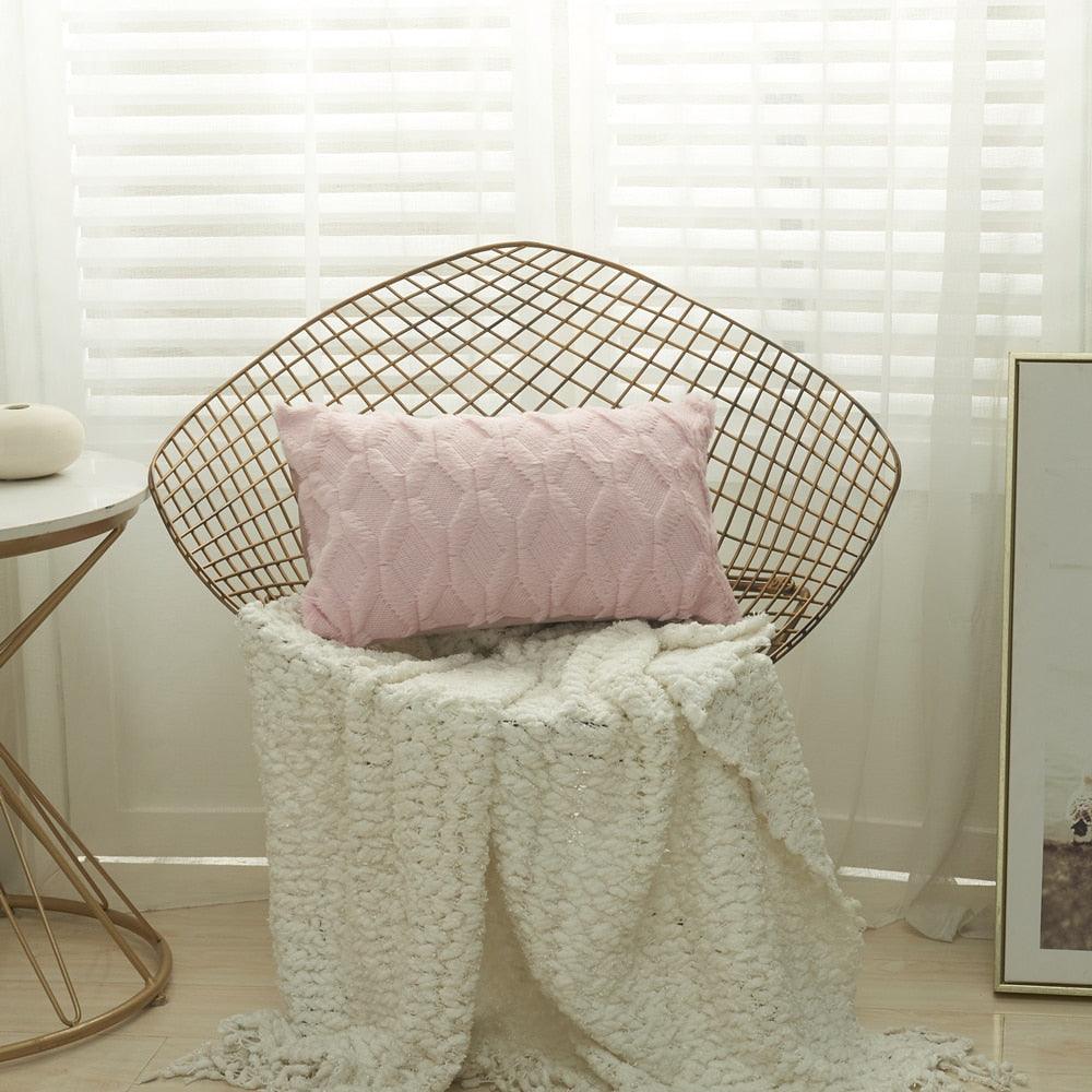 Plush Textured Accent Pillow Cover
