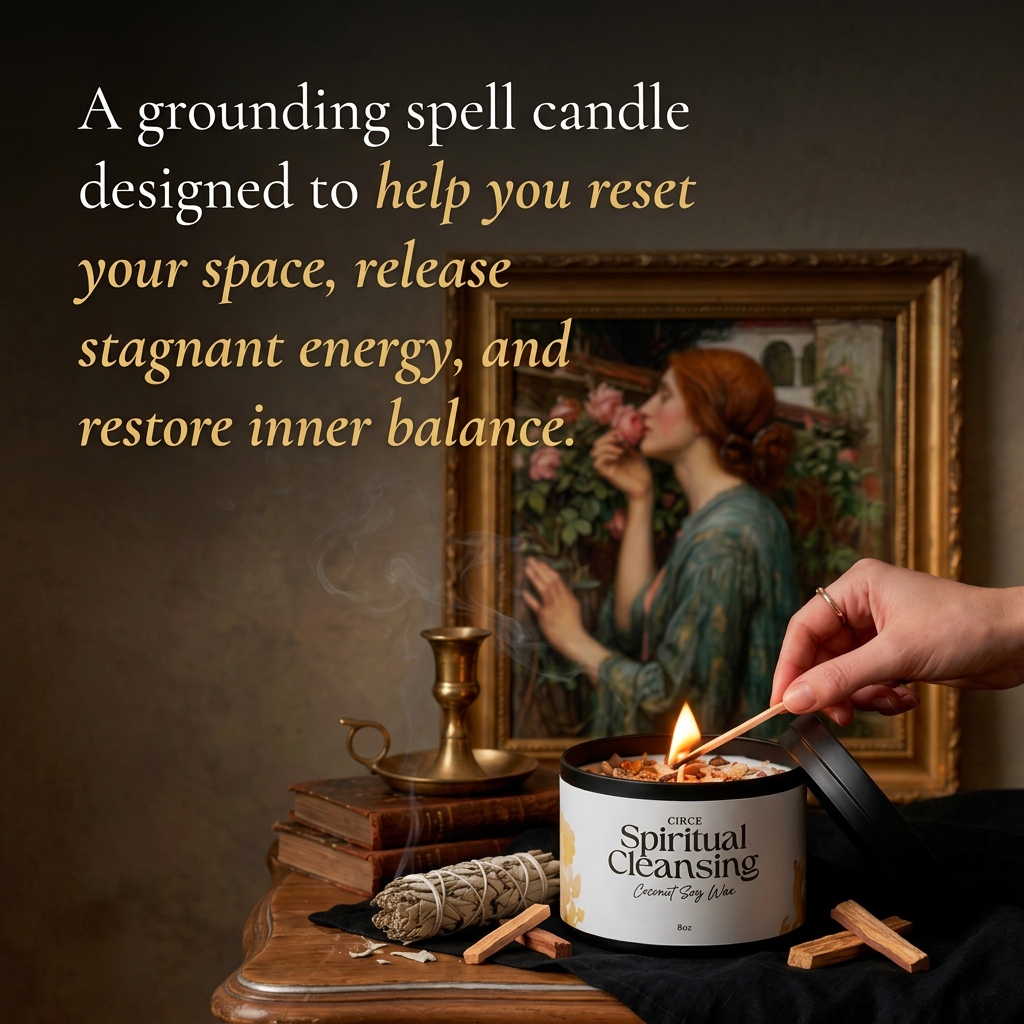 Spiritual Cleansing Candle — Cedarwood Sage