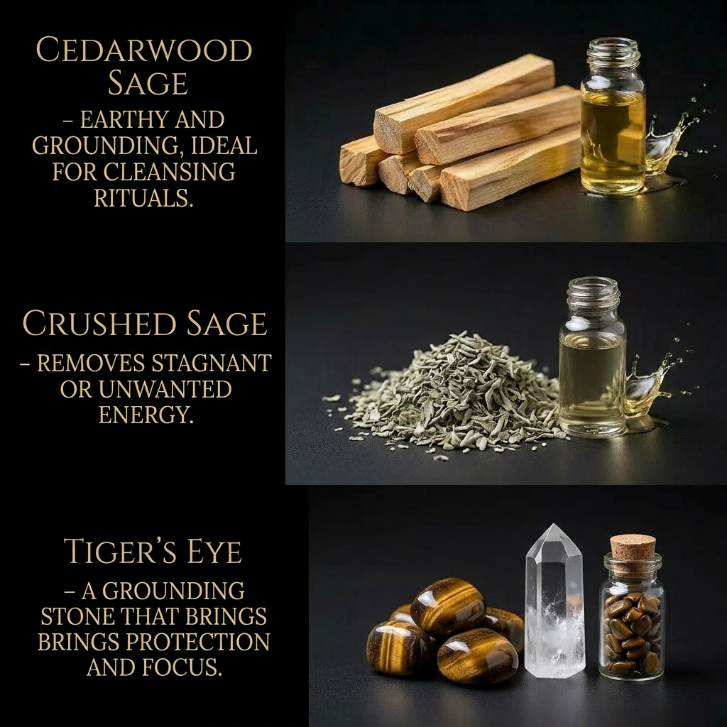 Spiritual Cleansing Candle — Cedarwood Sage